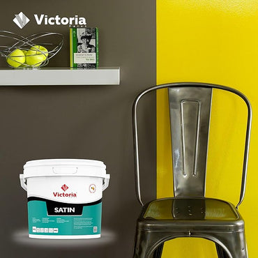 Satin - Peinture Blanche Satinée de haute qualité pour Intérieur (Mur et Plafond) (1 Litres)