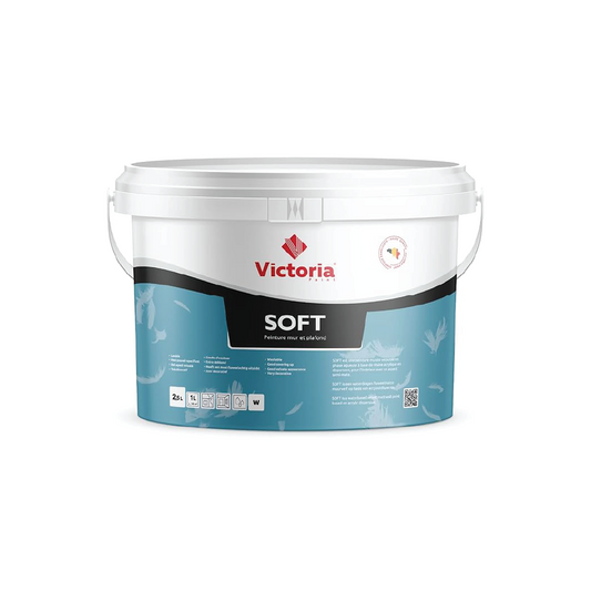 Soft - Peinture Semi-Satinée (Mur et Plafond) Veloutée (2.5 Litre)