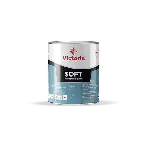 Soft - Peinture Semi-Satinée (Mur et Plafond) Veloutée (1 Litre)
